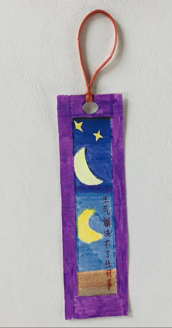 疫路同行用心呵护柏合学校开展心理营养书签制作活动