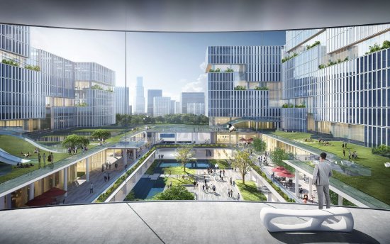 白鹭湾科技生态园设计效果图