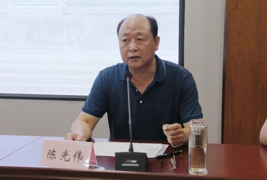 党委副书记陈光伟传达市创城办,市卫生健康系统创建全国文明城市工作