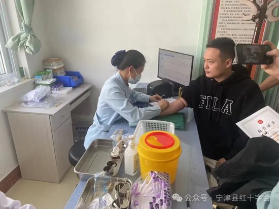 宁津红十字会开展造血干细胞血样采集活动
