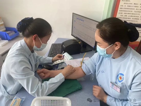 宁津红十字会开展造血干细胞血样采集活动