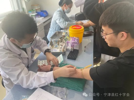 宁津红十字会开展造血干细胞血样采集活动