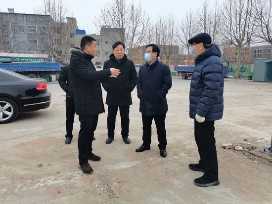 禹城市副市长孙登敬来德州科技职业学院调研禹城校区新建项目建设情况