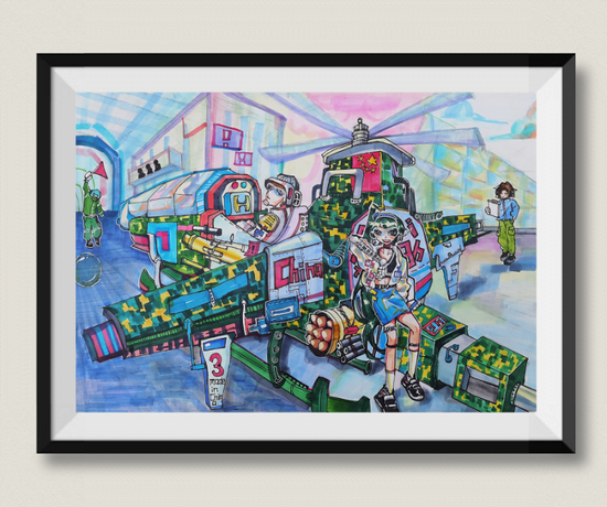 用画笔绘出航空梦济南大学城实验高中学子在青少年航空绘画大赛中斩获