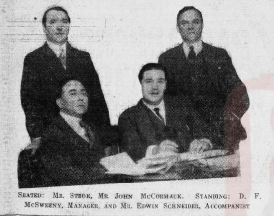 (前排左起第一位为斯特洛克先生 图片出自《字林西报》1926年3月22日第18版)