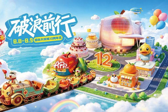 烟台大悦城12周年店庆，福利预告