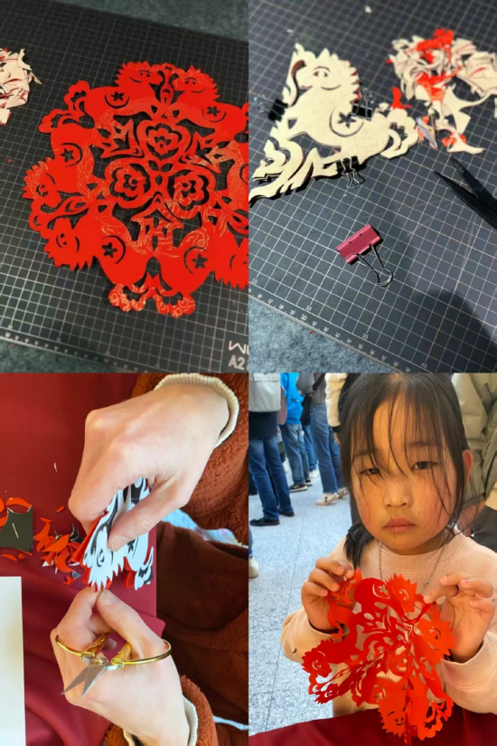 图6 荷兰中国剪纸文化交流中心春节文化体验活动