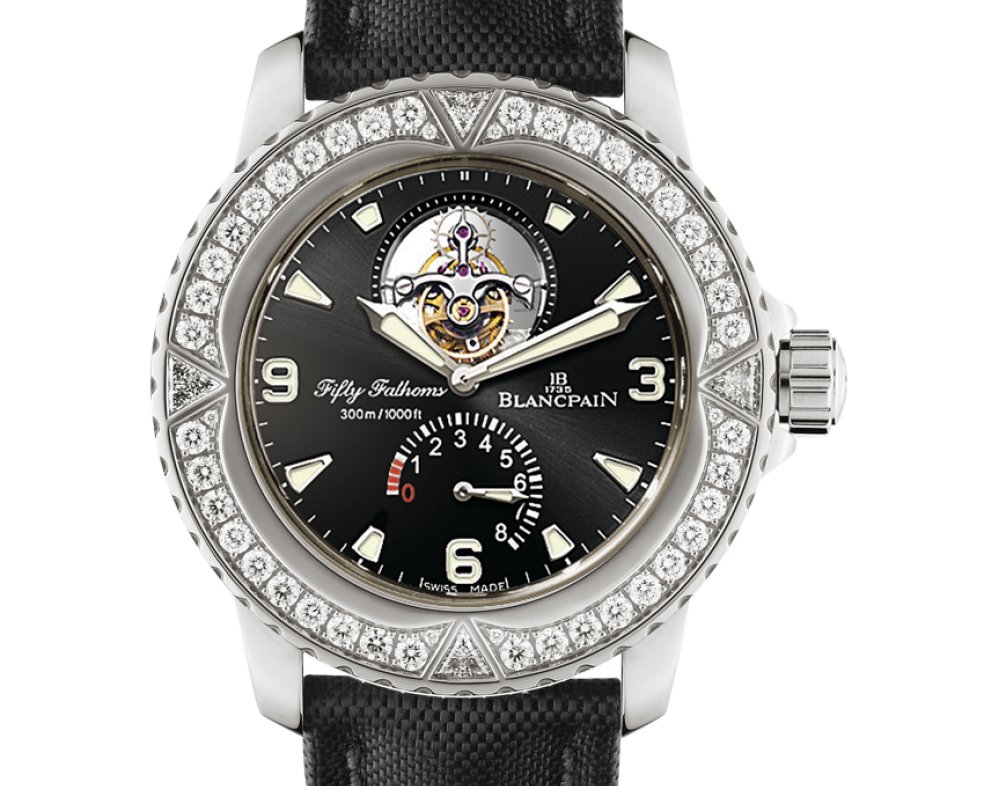 宝珀Fifty Fathoms五十噚系列8日长动力飞鸟陀飞轮腕表 5025