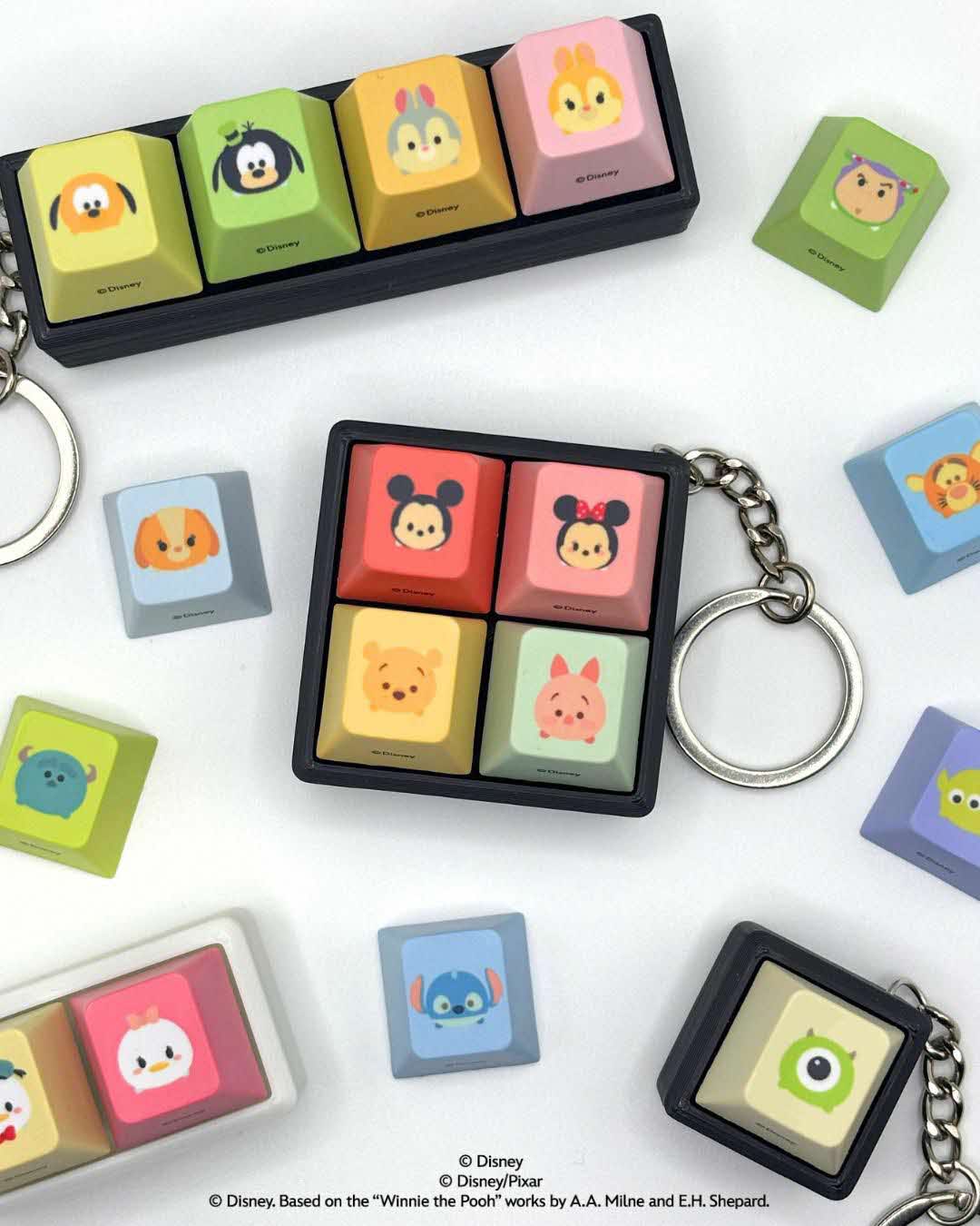 迪士尼与皮克斯 DIY 键盘钥匙扣（图片来源：迪士尼）