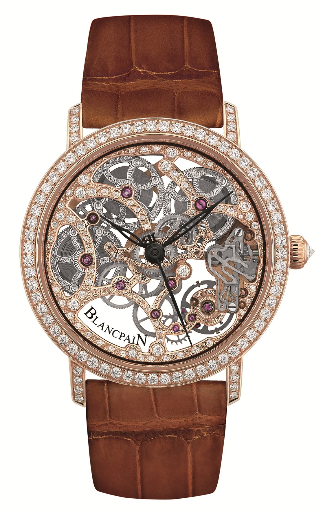 宝珀Villeret经典V系列8日长动力储存镂空腕表6633