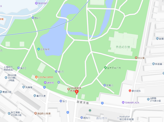 鲁迅公园景点导游图图片