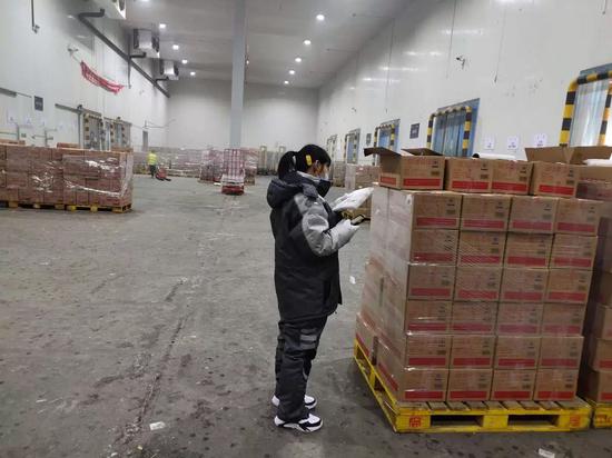 冻品仓库专区 盒马鲜生供图