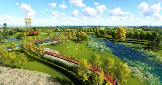 浦东森兰绿地3年后开放面积相当于三个共青森林公园