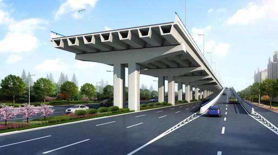 济阳路快速化改建工程新进展 浦东外环将直通卢浦大桥