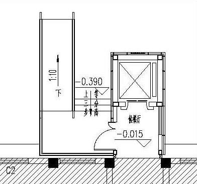 ▽ 加装电梯平面图建设工程性质:既有多层住宅加装电梯上海市浦东新区