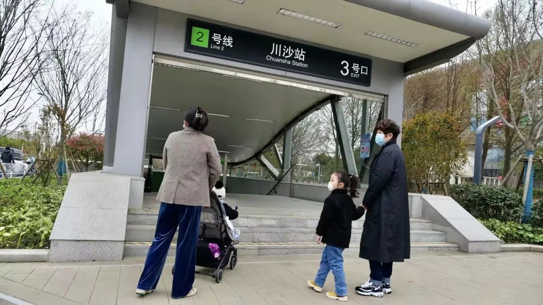 地铁2号线川沙站开放新入口了 进出站更方便