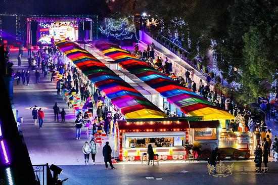 七宝夜市试营业人气爆棚12月24日正式开市
