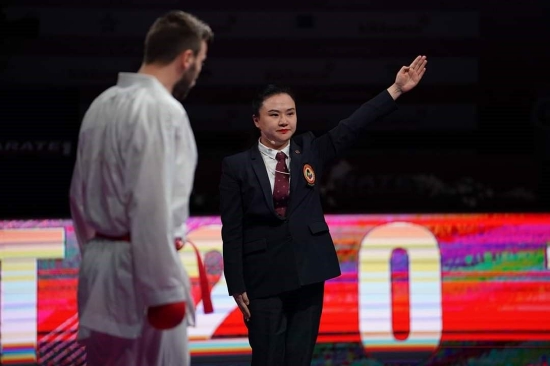 马俊婷赛场执裁