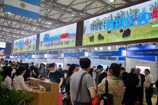2023 SIAL西雅国际食品展阿根廷牛肉展区活动现场