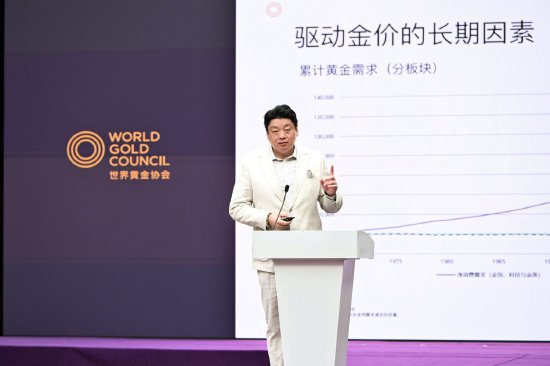 世界黄金协会亚太区（除印度）研究负责人兼中国区行业拓展副总监贾舒畅致辞