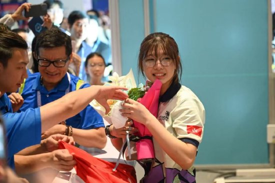 戴心怡在赛场。澎湃新闻记者 吴栋 图