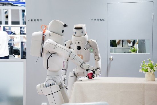 2026世界人工智能大会（WAIC）上展出的傅利叶机器人。 受访者供图