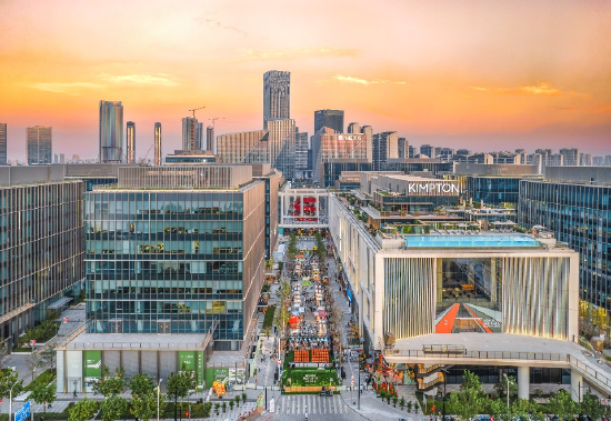 图为前滩公园巷项目全景