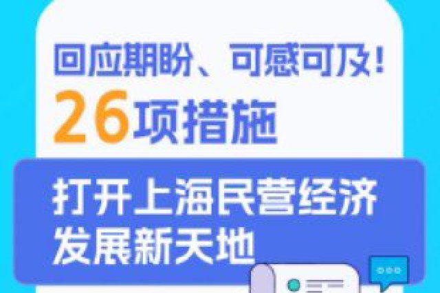 图解｜回应期盼、可感可及 26项措施打开上海民营经济发展新天
