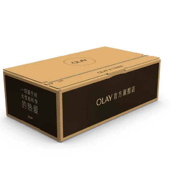 OLAY为DTC短链运输所设计的电商快递包装