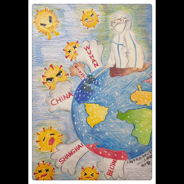 有的做一名"小主播",拍摄"手机短视频",在家长的配合下录制疫情防控的