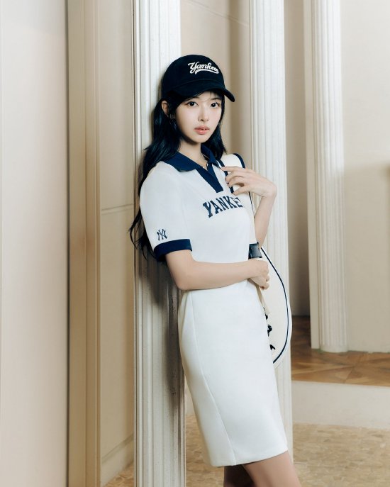 MLB潮流品牌2024夏季T-SHIRT系列VARSITY短袖POLO裙