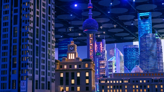 迷你天地夜景模式-上海建筑群