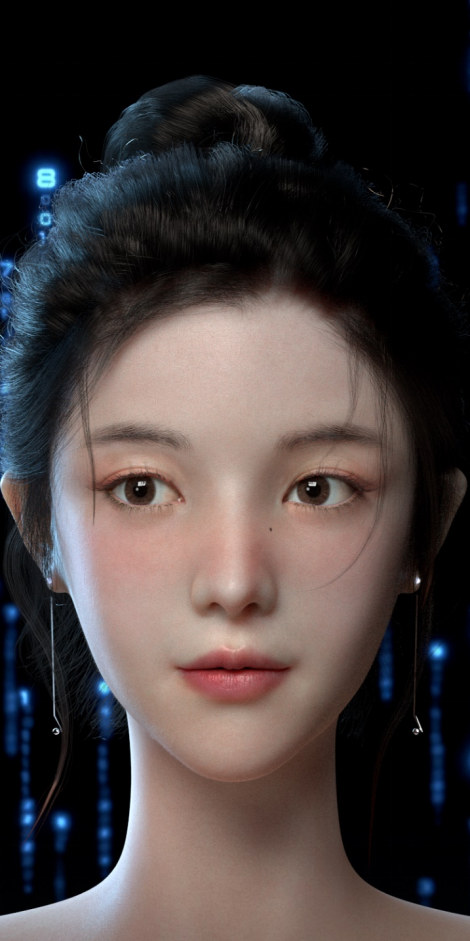 图为虚拟偶像‘昤珑’