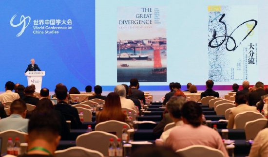 北京大学人文讲席教授李伯重在会上演讲