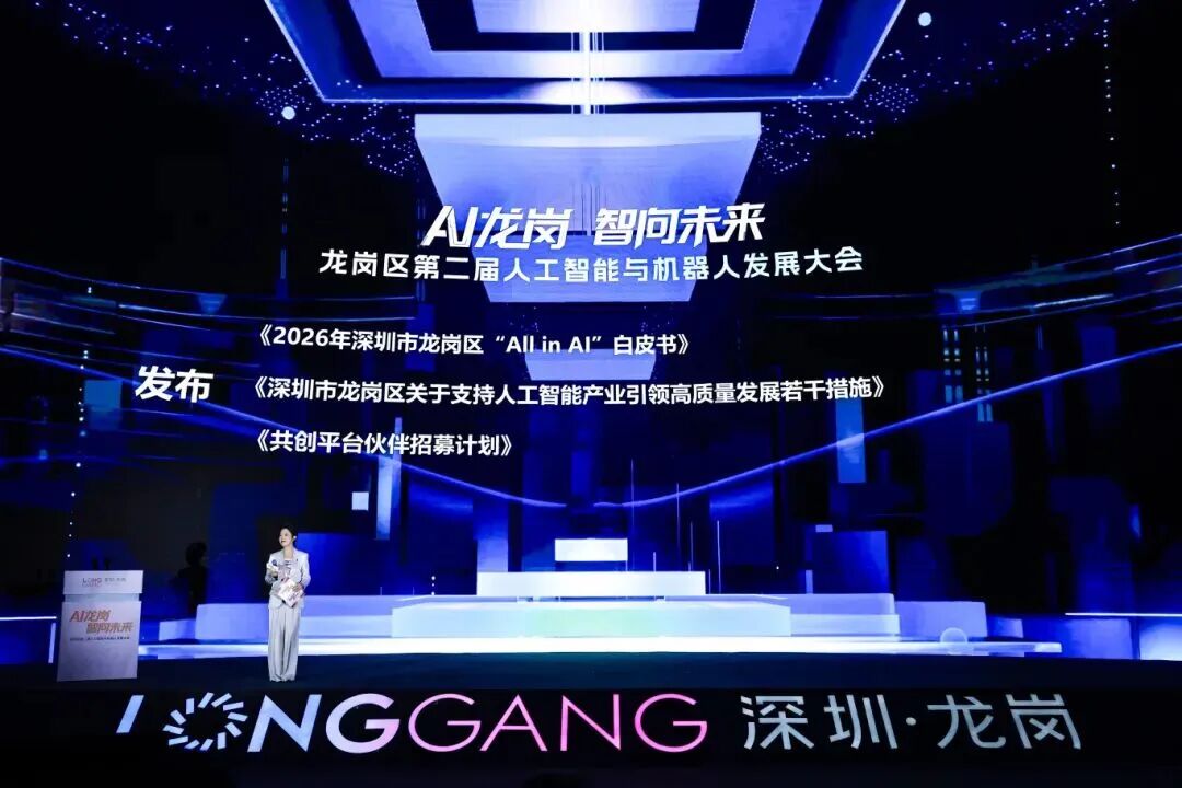 龙岗区第二届人工智能与机器人发展大会现场。