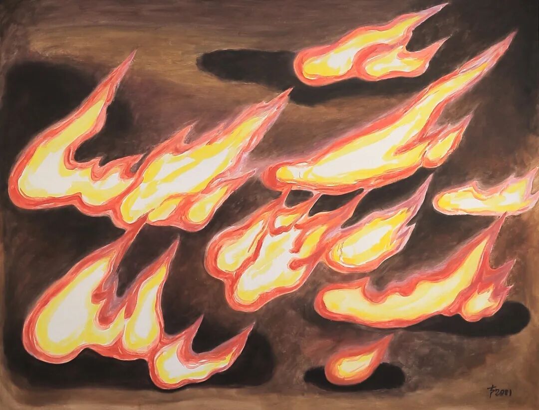 刘声 （湛江），去年腊月，202190×120 cm，布面油画