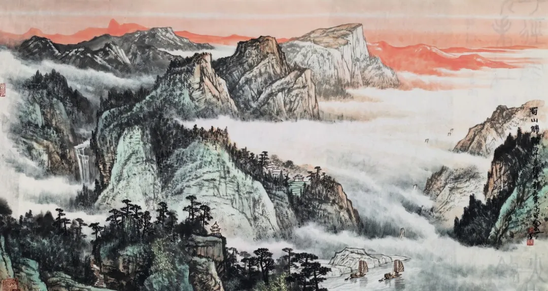 姚叶红院长代表作“蜀山锦绣”