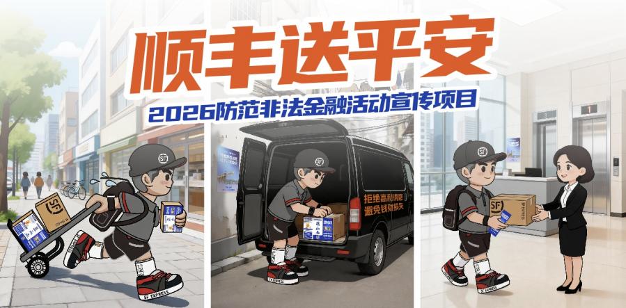 “顺丰送平安”2026年防范非法金融活动宣传项目。