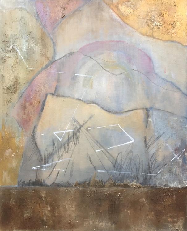 梁赫伦《异托邦·之九》综合材料 80 × 65 cm 2023