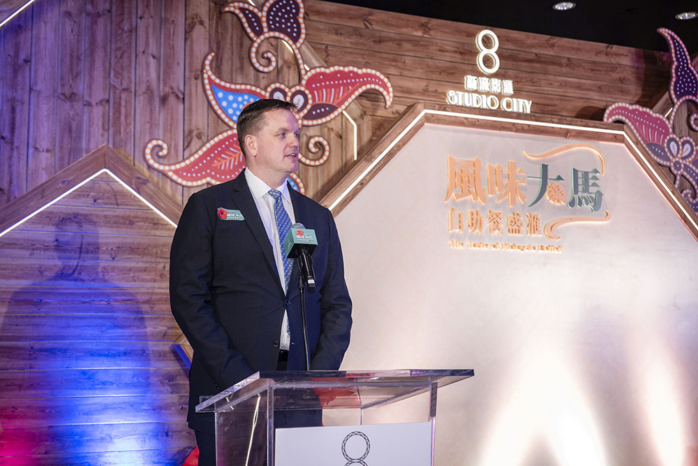 新濠高级副总裁兼新濠影汇总经理Kevin Benning