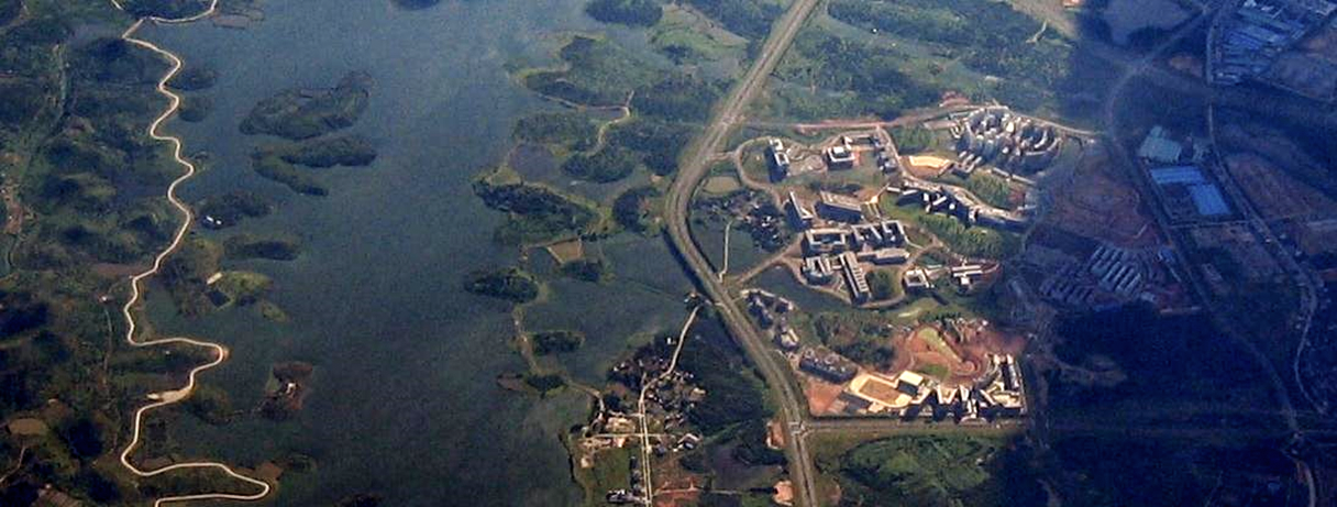 松山湖航拍，2005