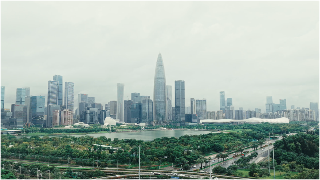 深圳城市航拍画面。