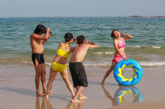 深圳大梅沙，2010年