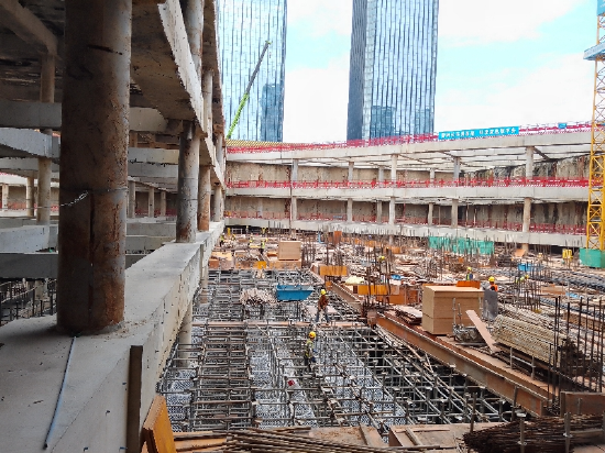 前海国际枢纽中心建设实景