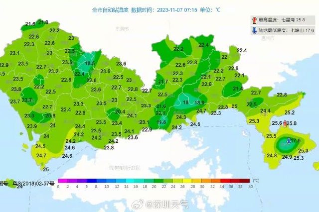 深圳入秋仍要偏晚