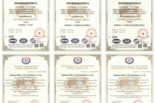 星程匠造ISO三体系（质量、环境、职业健康安全）认证证书