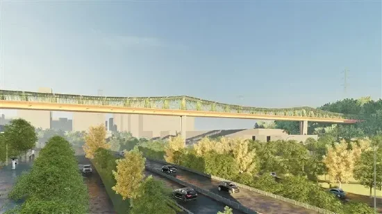 鲲鹏径三号桥效果图。(图源:深圳成行建筑设计)