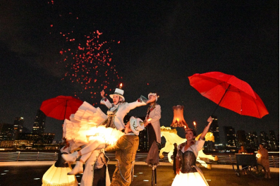 图：法国当代街头戏剧《Le Bal 月下舞会》亮相K11 ECOAST