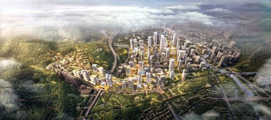 清水河数智新城规划效果图