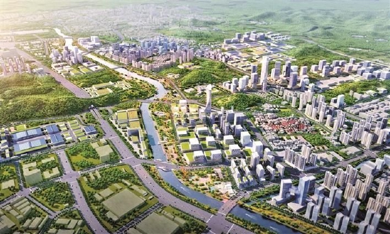 “湾区芯城”规划效果图。